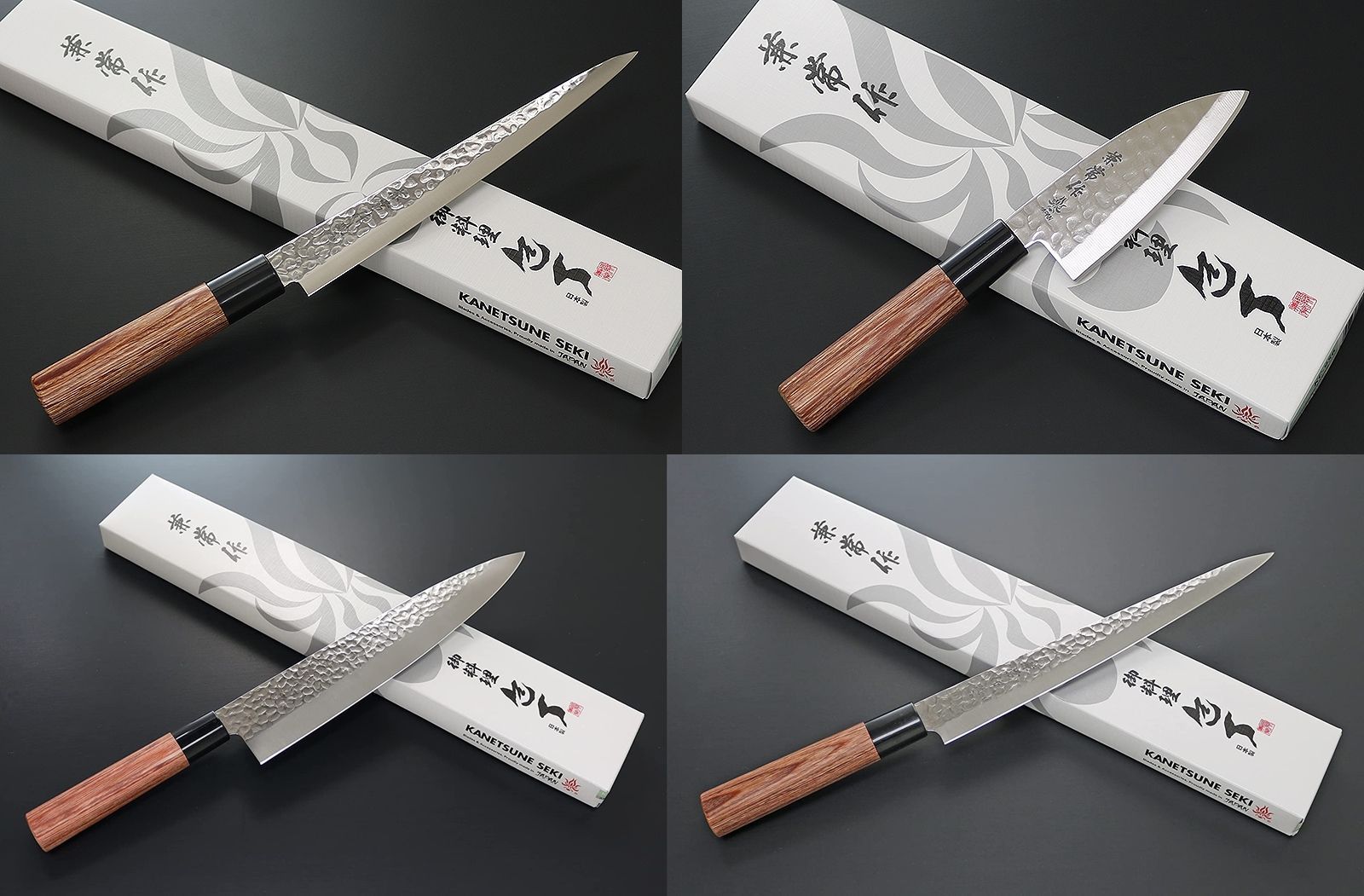 包丁 KC-955 筋引 KC-956 小出刃 KC-958 牛刀 KC-959 筋引セット 兼常作 ステン1K6 槌目磨き