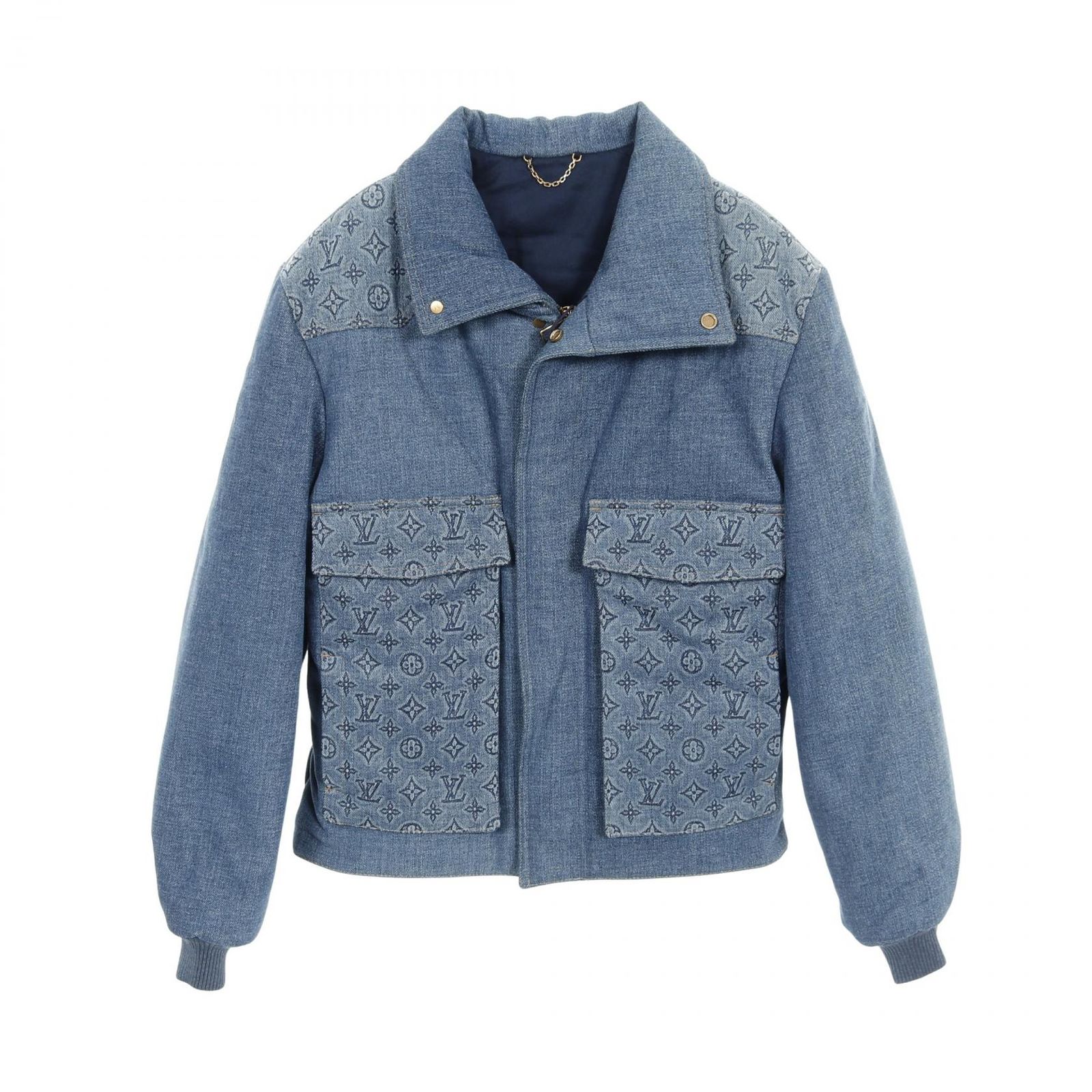 LOUIS VUITTON ルイ ヴィトン モノグラム パテッドデニムブルゾン その他ジャケット