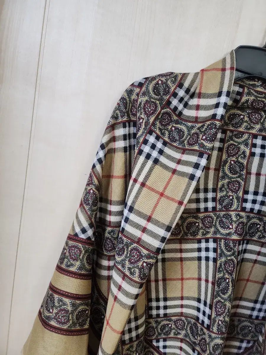 バーバリー チェック プリント スタシ ウール スカーフ