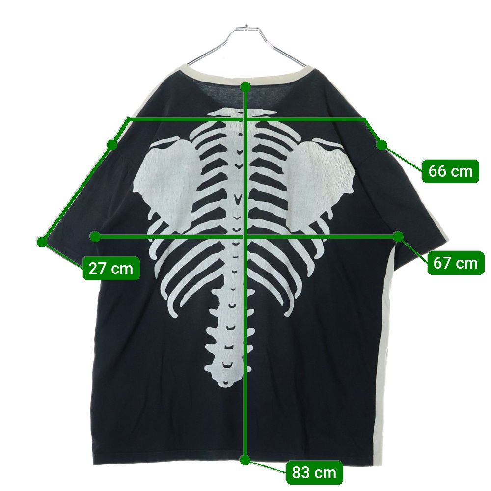 KAPITAL (キャピタル) KOUNTRY BONE TEE ボーンプリント 半袖Tシャツ