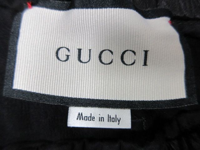  グッチ GUCCI 625893 ZAEP 5 ハーフ パンツ ショート ロゴ サイズ50 黒 QQQ ショートパンツ ハーフパンツ パンツ