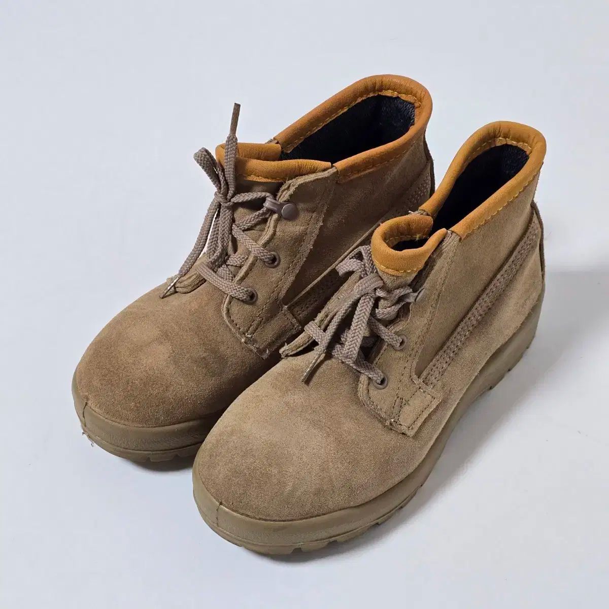 スウェード ウォーカーブーツ ブラウン ミリタリーブーツ 0908