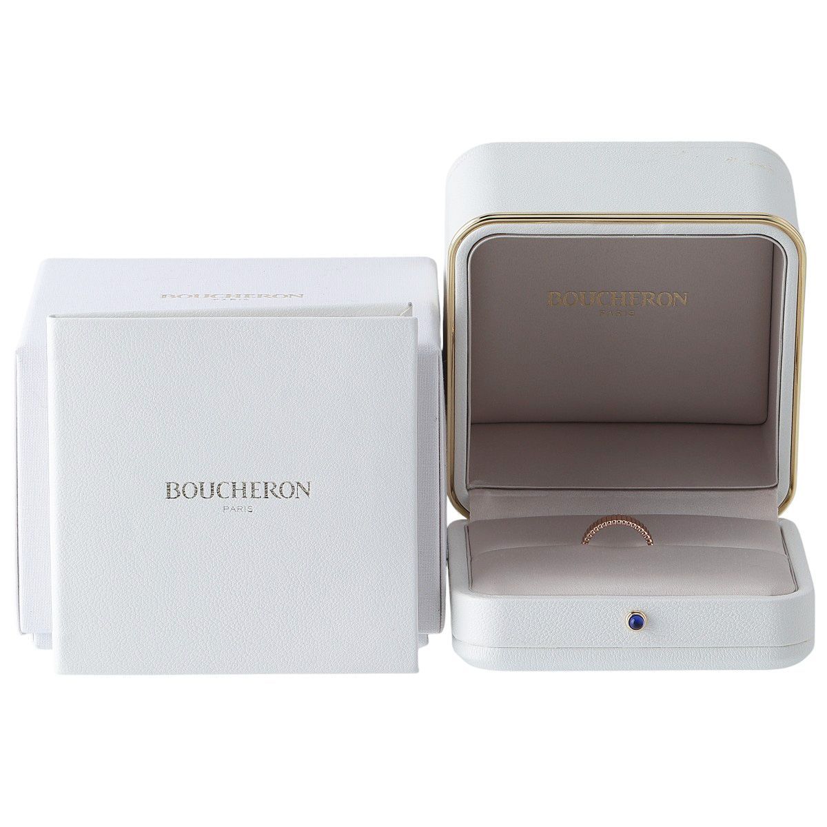 ブシュロン グログラン リング ミディアム 55 Au750PG 保証書 2020年 箱 仕上げ済 BOUCHERON 24018