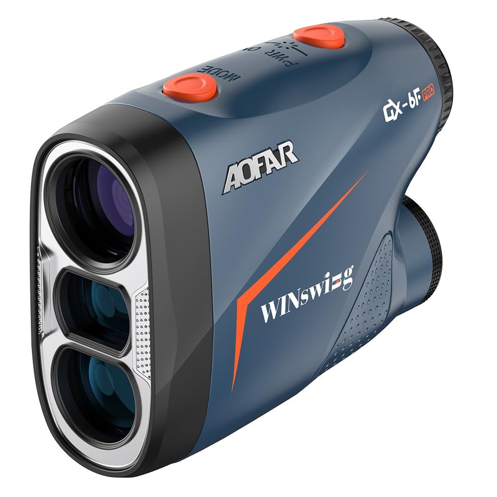 AOFAR ゴルフレーザー距離計 GX-6F PRO 600yd測定 2 高透過レンズ 6倍望遠 高低差ON OFF スロープモード フラグロック機能 超軽量120g ピンサーチ 振動機能 競技対応 電池式 IPX4防水 ケース付き