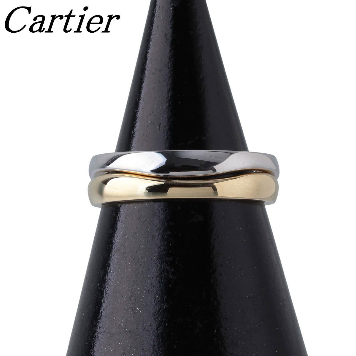 カルティエ ラブミー リング 幅5.1mm 54 750YG WG 仕上げ済 Cartier 24028