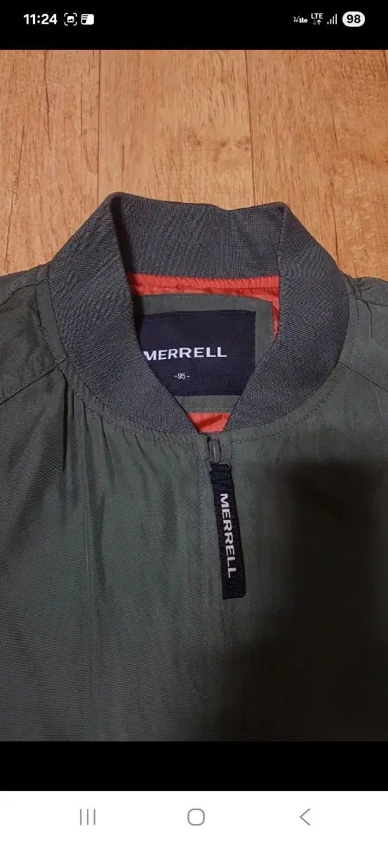 級 MERRELL レディース ロング軽量ダウン ジャケット カーキ 95 55 66サイズ