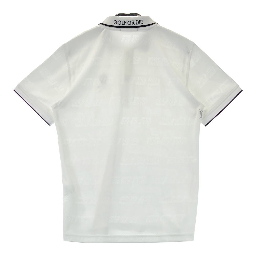 サイズ 48 MARK-LONA マークアンドロナ LEON別注 MLM-9A-AP09 半袖ポロシャツ ジャガードロゴGARA ホワイト系 240101543478 ゴルフウェア メンズ ストスト