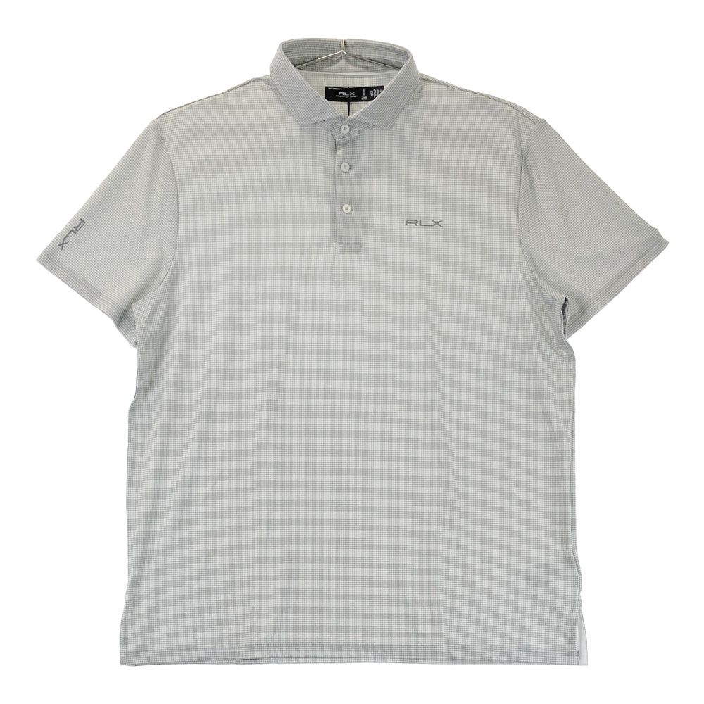 サイズ XL RLX ラルフローレン 半袖ポロシャツ 千鳥柄 グレー系 240101543634 ゴルフウェア メンズ ストスト