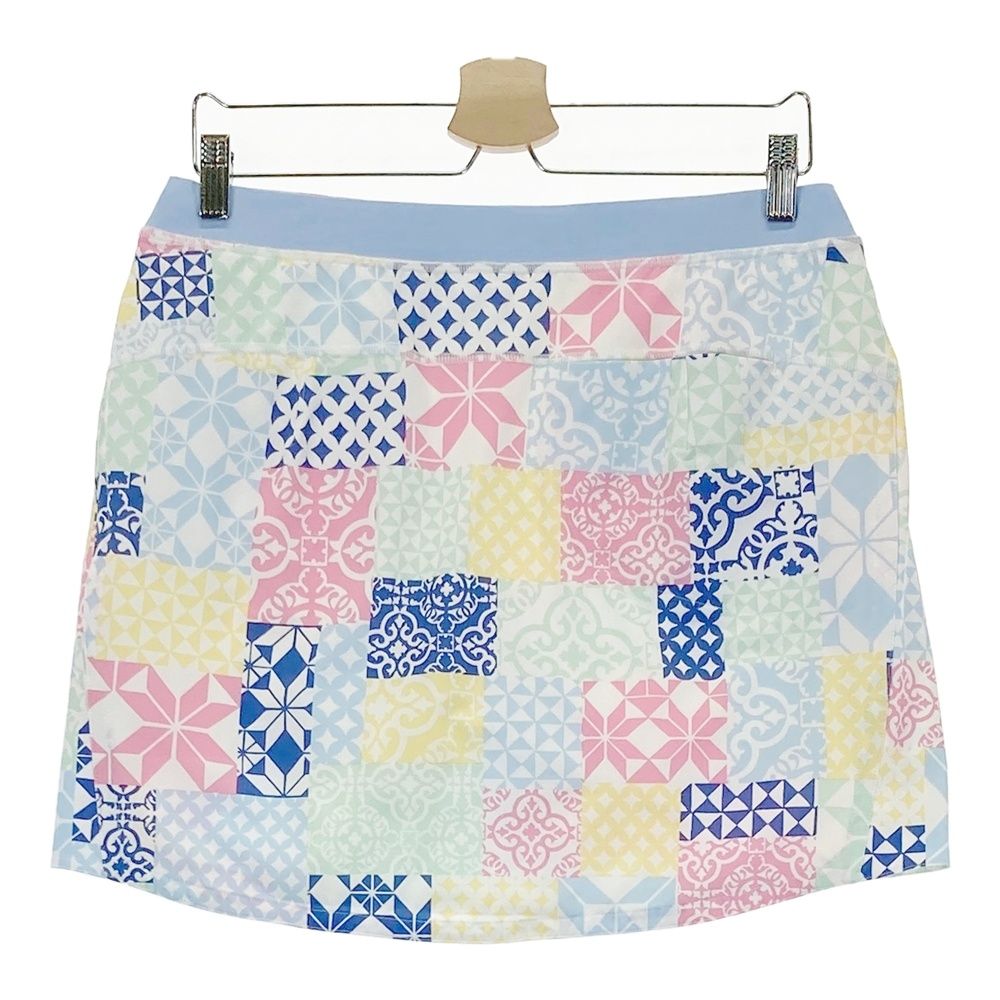 サイズ M RLX ラルフローレン インナー付き ストレッチスカート 総柄 ホワイト系 240101550559 ゴルフウェア レディース ストスト