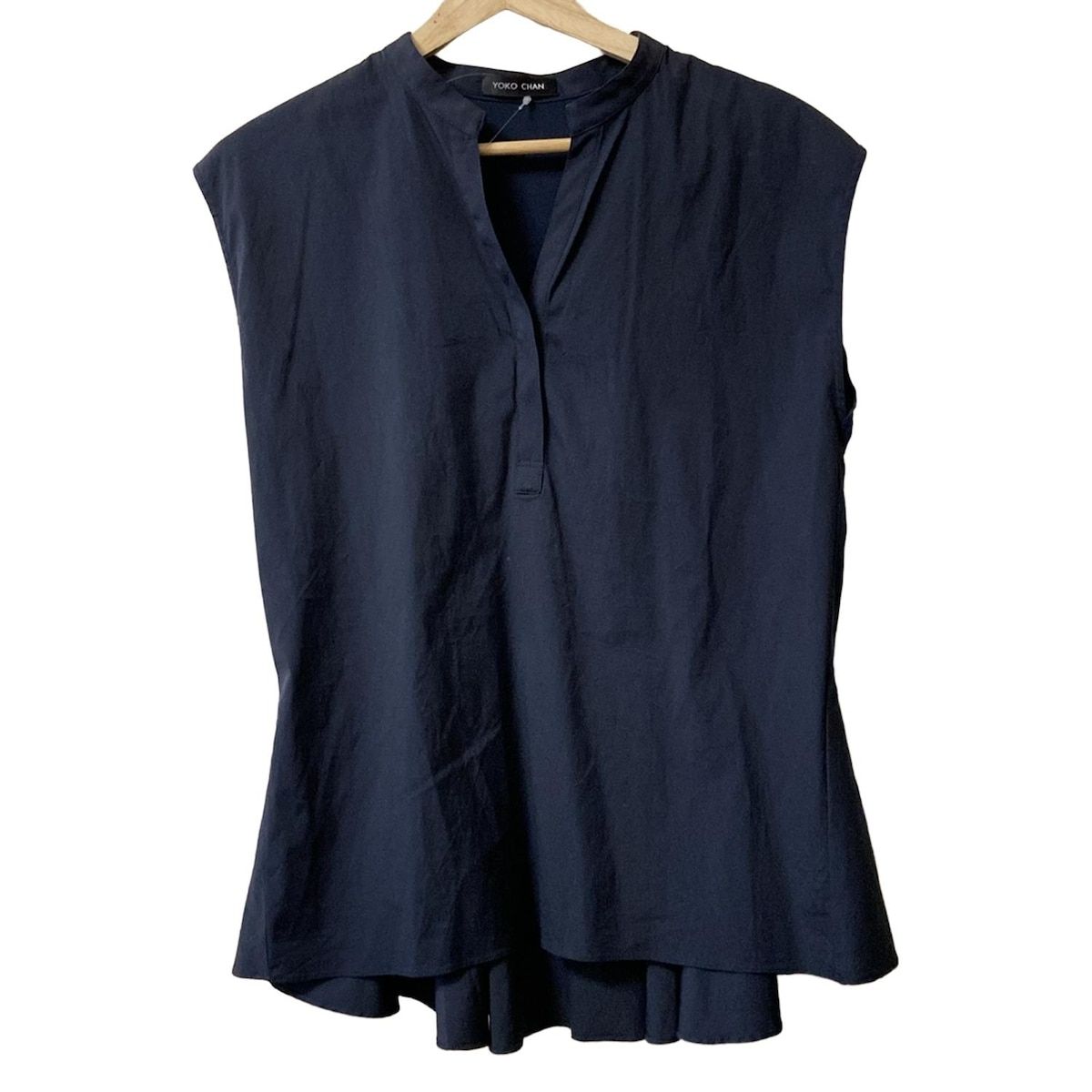 YOKO CHAN ヨーコ チャン ノースリーブシャツブラウス サイズ38 M レディース - ダークネイビー プルオーバー