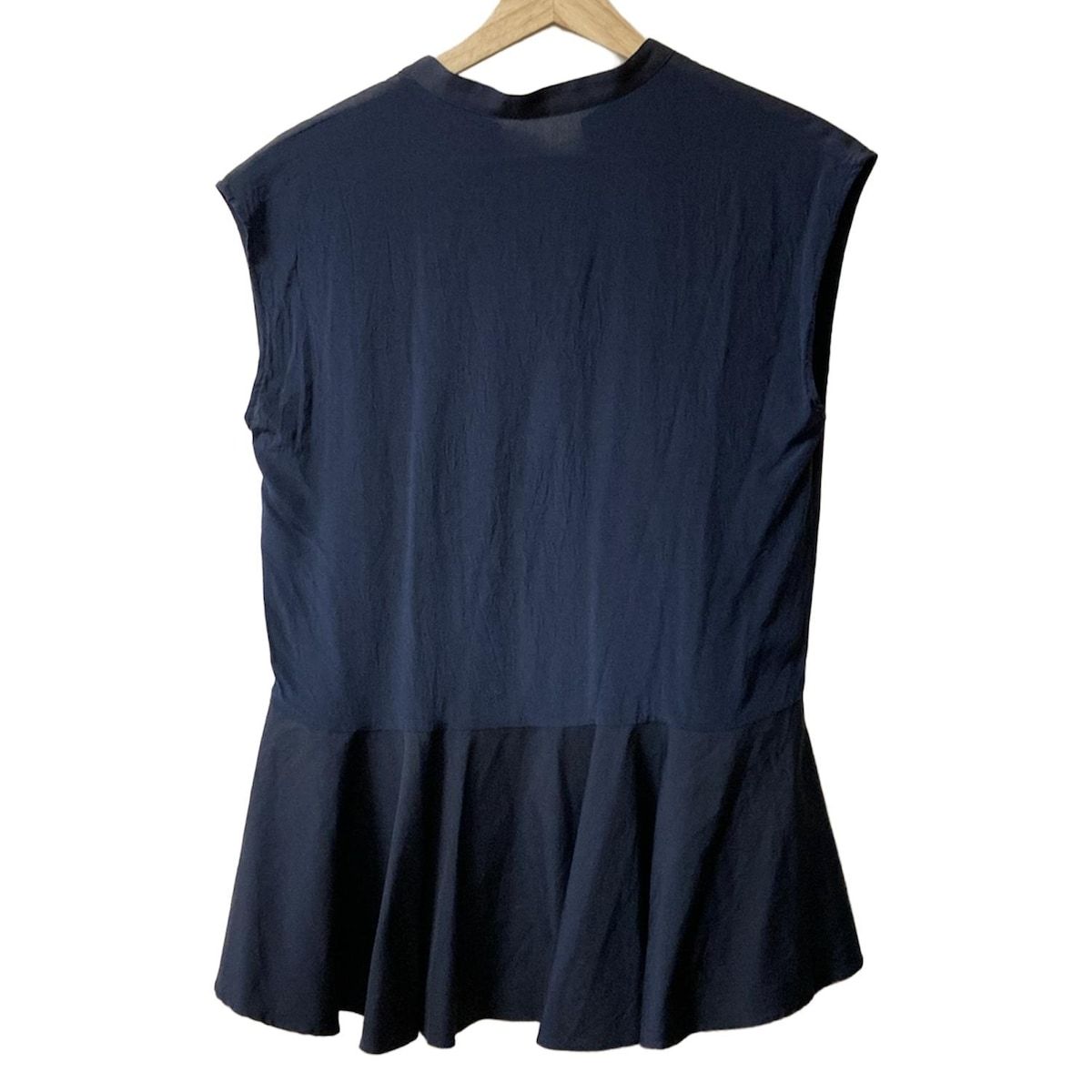 YOKO CHAN ヨーコ チャン ノースリーブシャツブラウス サイズ38 M レディース - ダークネイビー プルオーバー