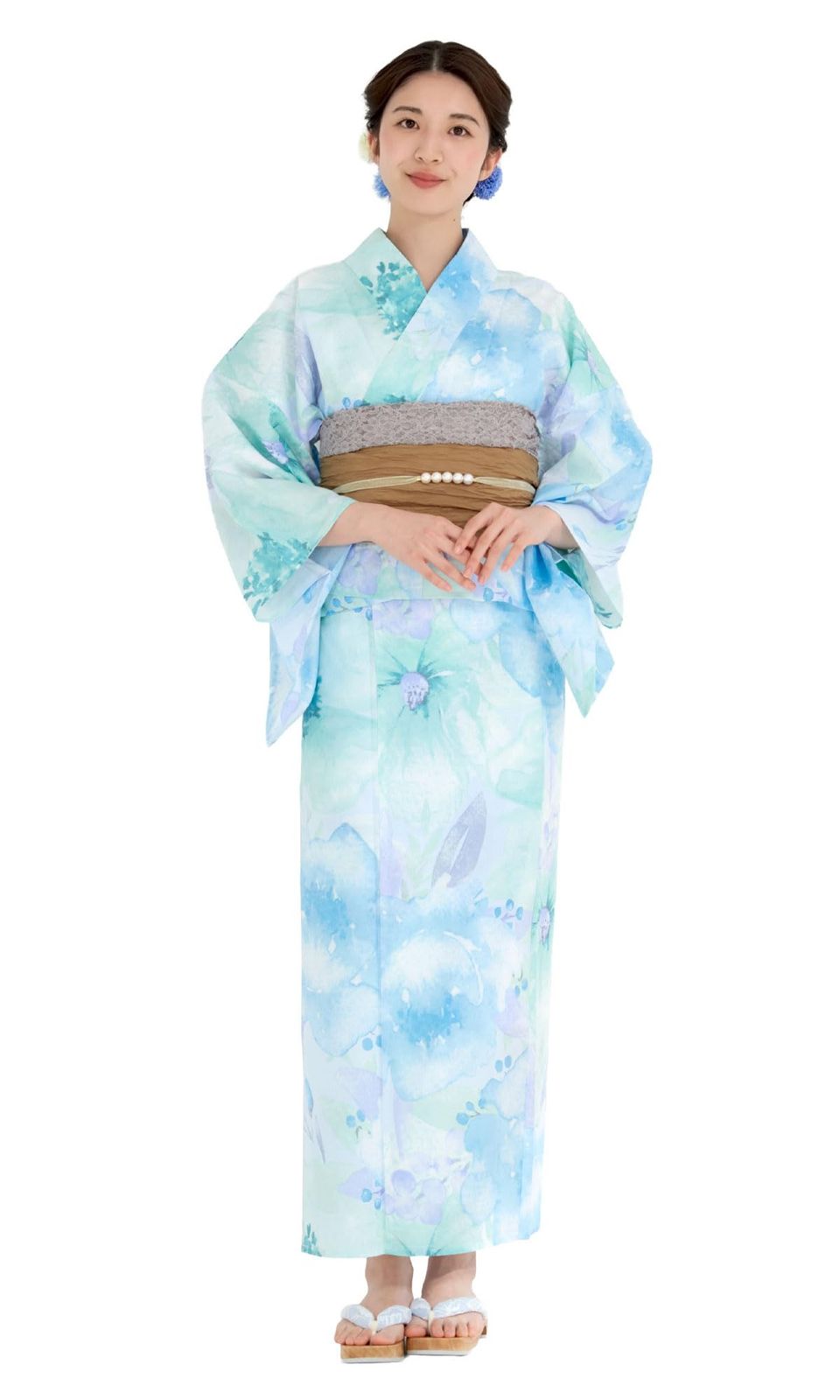 兵児帯 大人 浴衣セット レディース 2点セット セット 浴衣 フリーサイズ NISHIORI