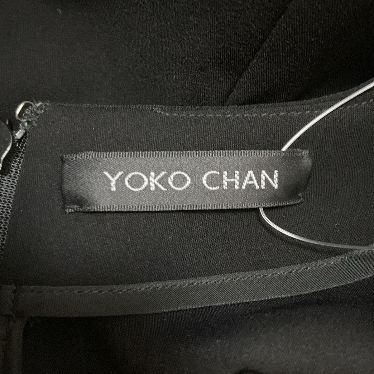  YOKO CHAN ヨーコ チャン 長袖カットソー サイズ38 M レディース - 黒 Vネック 長袖 Tシャツ カットソー