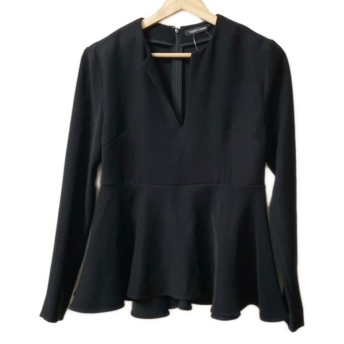 YOKO CHAN ヨーコ チャン 長袖カットソー サイズ38 M レディース - 黒 Vネック