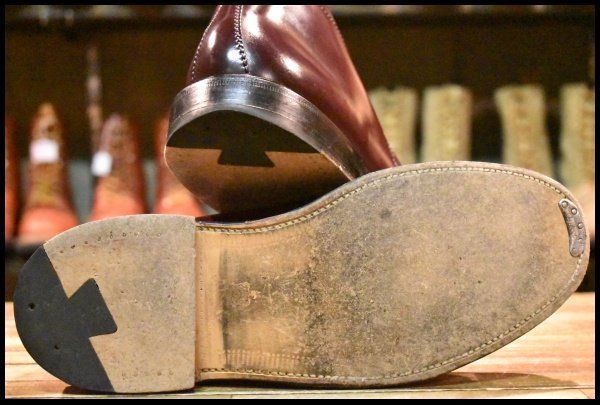 7.5 D ALDEN オールデン 1339 チャッカ バーガンディ コードバン シューズ 編み上げ 短靴 ブーツ FJ 345