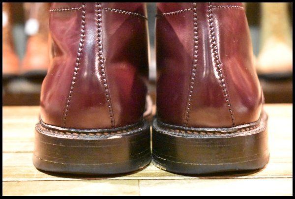 7.5 D ALDEN オールデン 1339 チャッカ バーガンディ コードバン シューズ 編み上げ 短靴 ブーツ FJ 345