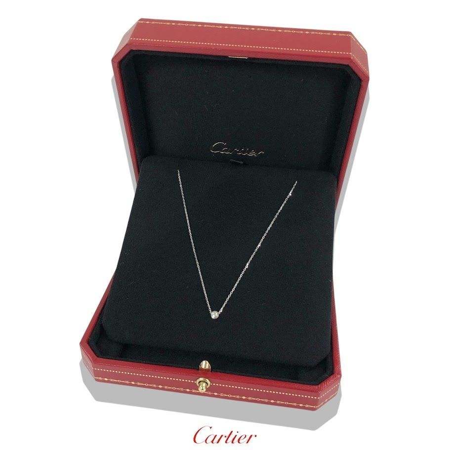 Cartier カルティエ ダムール ネックレス ペンダント XS Au750 K18WG 2.2ｇ 鑑定済み