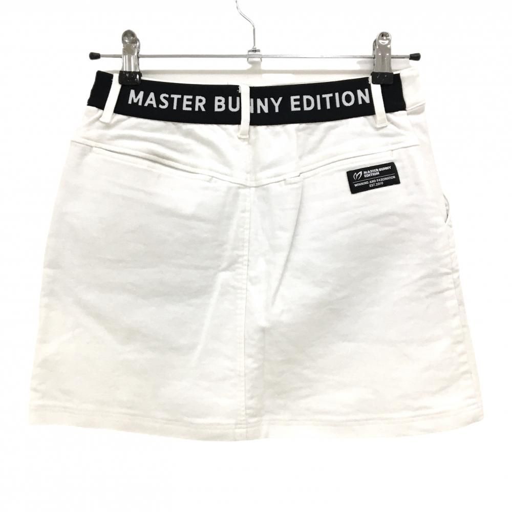 美品】マスターバニー スカート 白 微起毛素材 ストレッチ ウエスト一