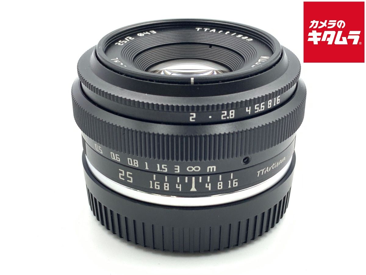 銘匠光学 TTArtisan 25mm f 2 C フジフイルムX用 ブラック