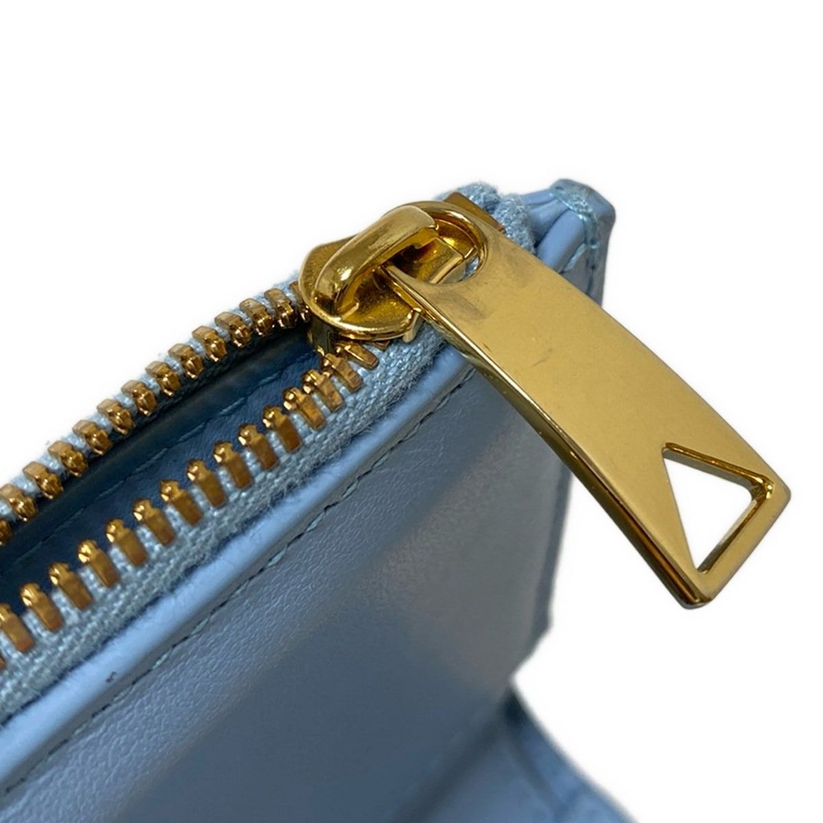 ボッテガ 二つ折り財布 カセット ライトブルー BOTTEGA VENETA BOTTEGA VENETA(ボッテガヴェネタ) 2つ折り財布 ミディアム カセット