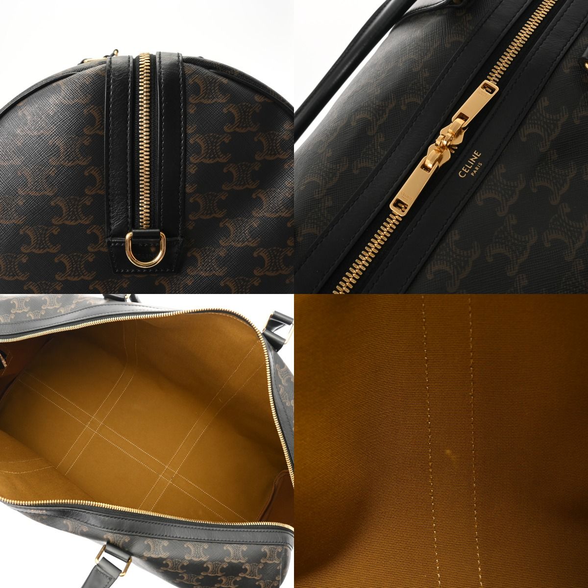 セリーヌ ラージ トラベルバッグ ブラック レディース ボストンバッグ DECORATOM_COM_BR