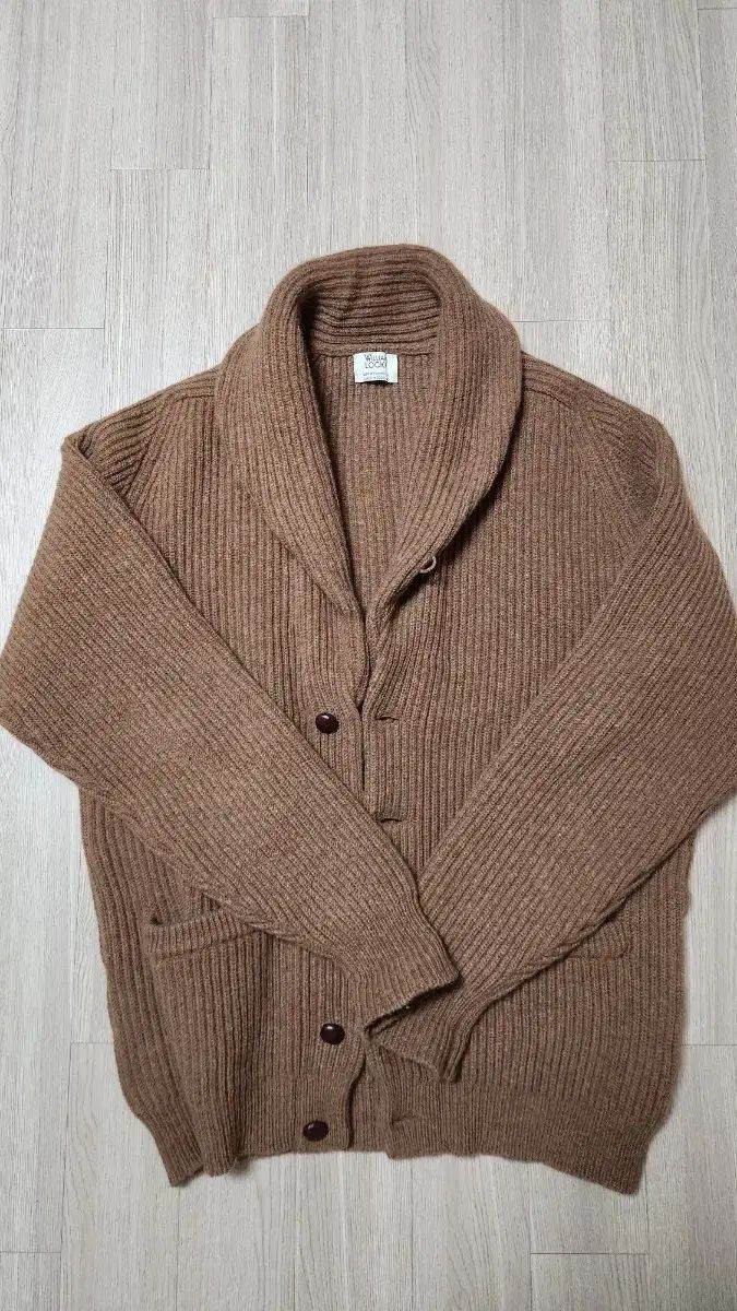 ウィリアムロックンロール ブラウン ショール カーディガン