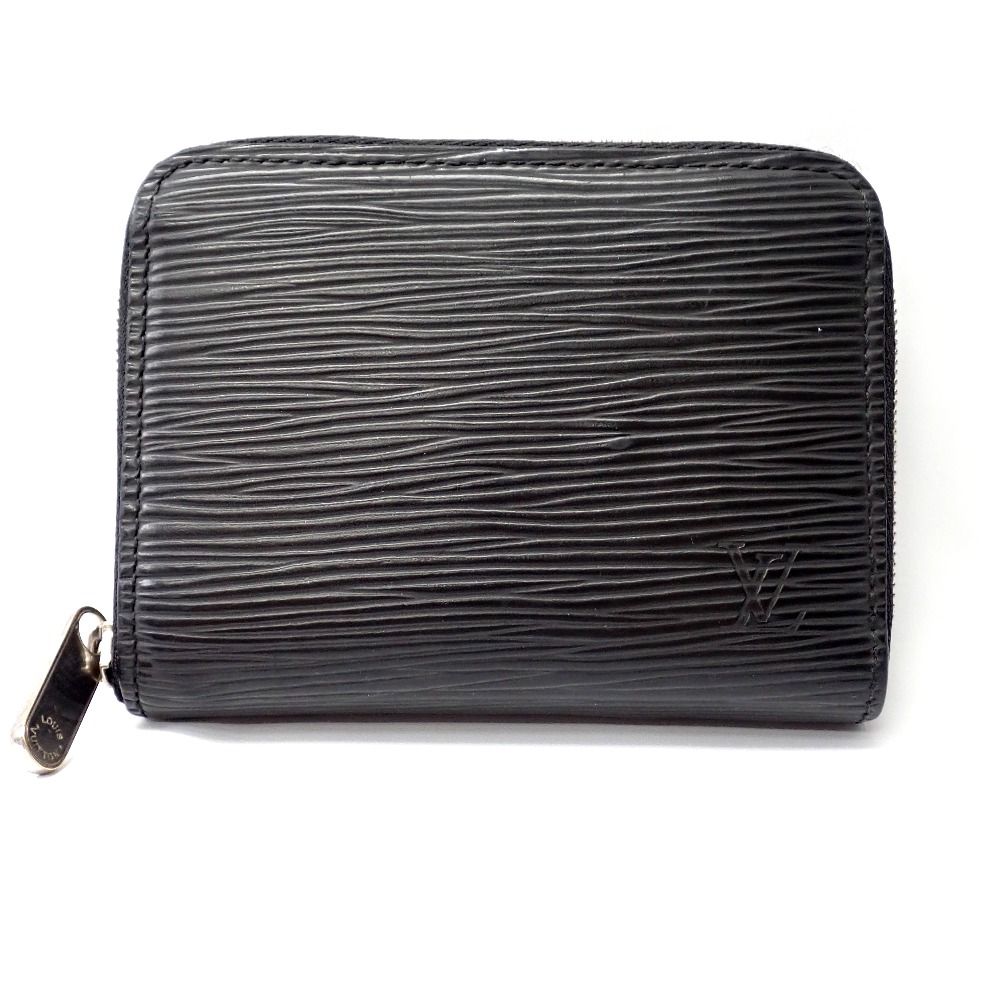 Ft633051 ルイ ヴィトン コインケース ジッピー コインパース エピレザー M60152 ブラック レディース LOUIS VUITTON