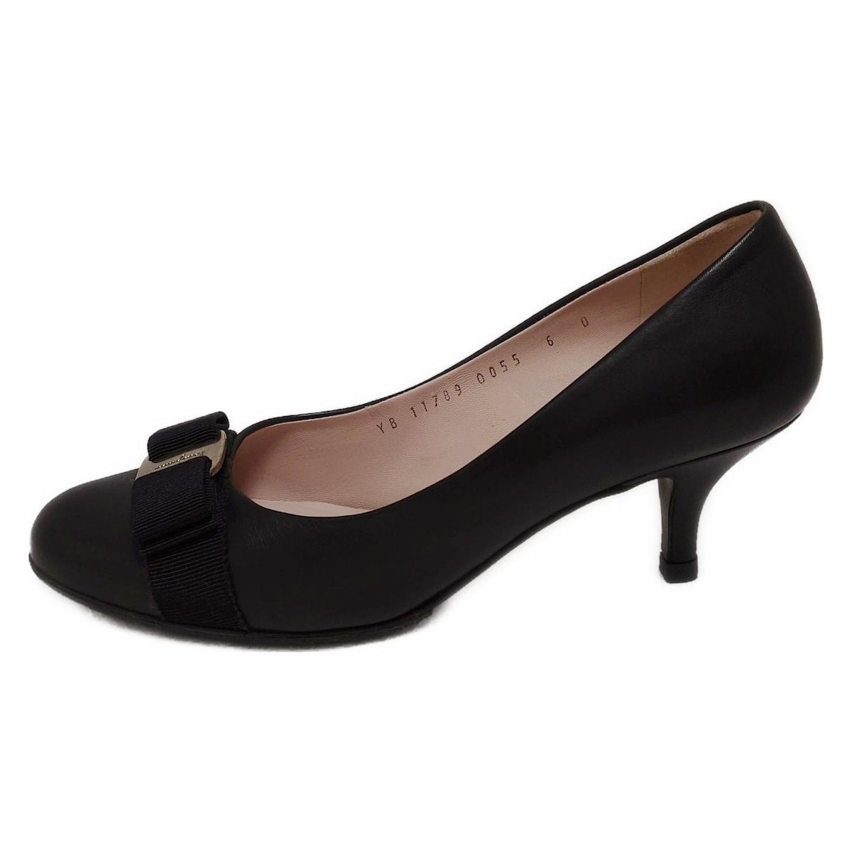 フェラガモ　FERRAGAMO パンプス黒　6 1/2 D Salvatore Ferragamo(サルヴァトーレフェラガモ) / パンプス/サイズ