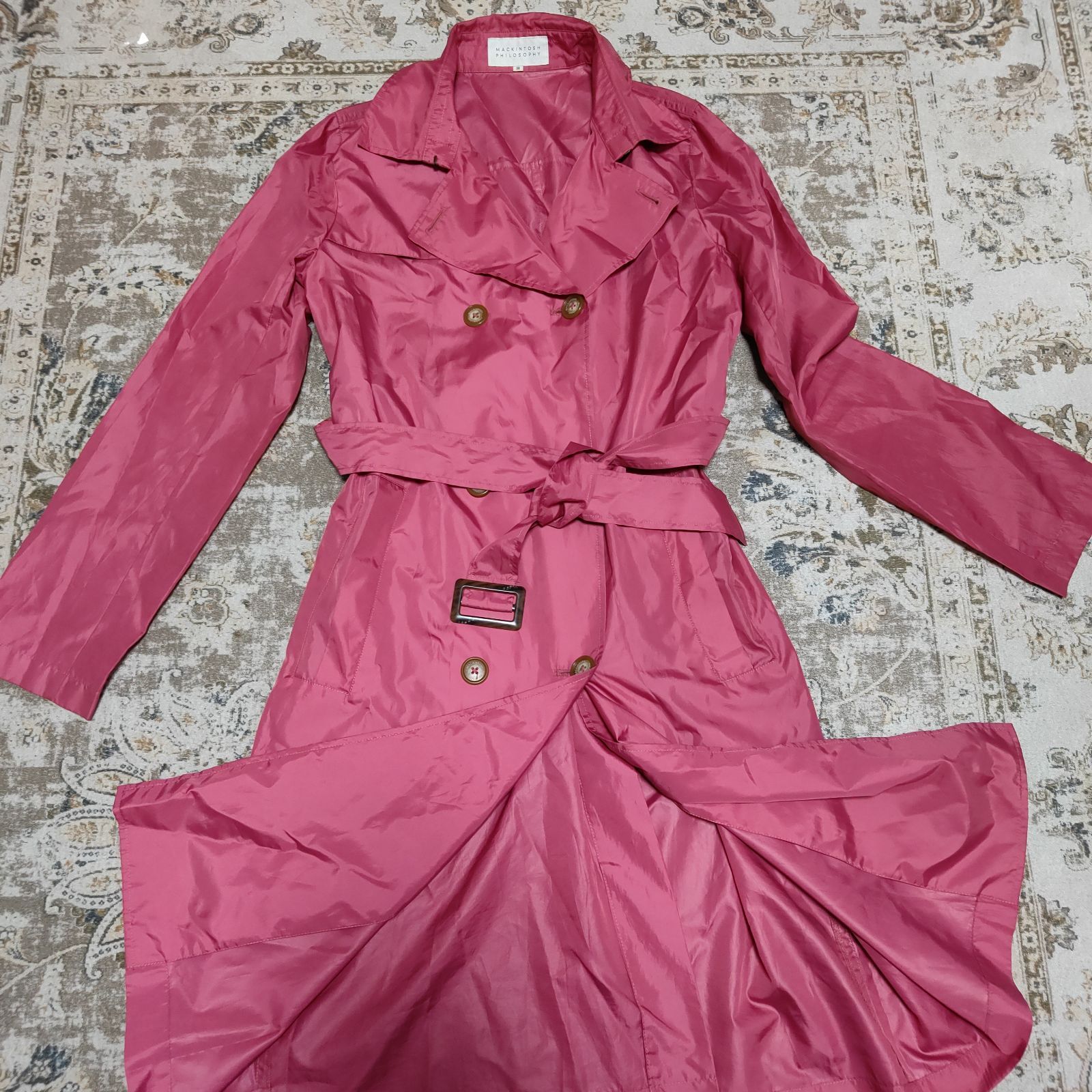 「新品」マッキントッシュフィロソフィーコート(ピンク) MACKINTOSH PHILOSOPHY（ジャケット/アウター ・ ピンク/桃色系）の