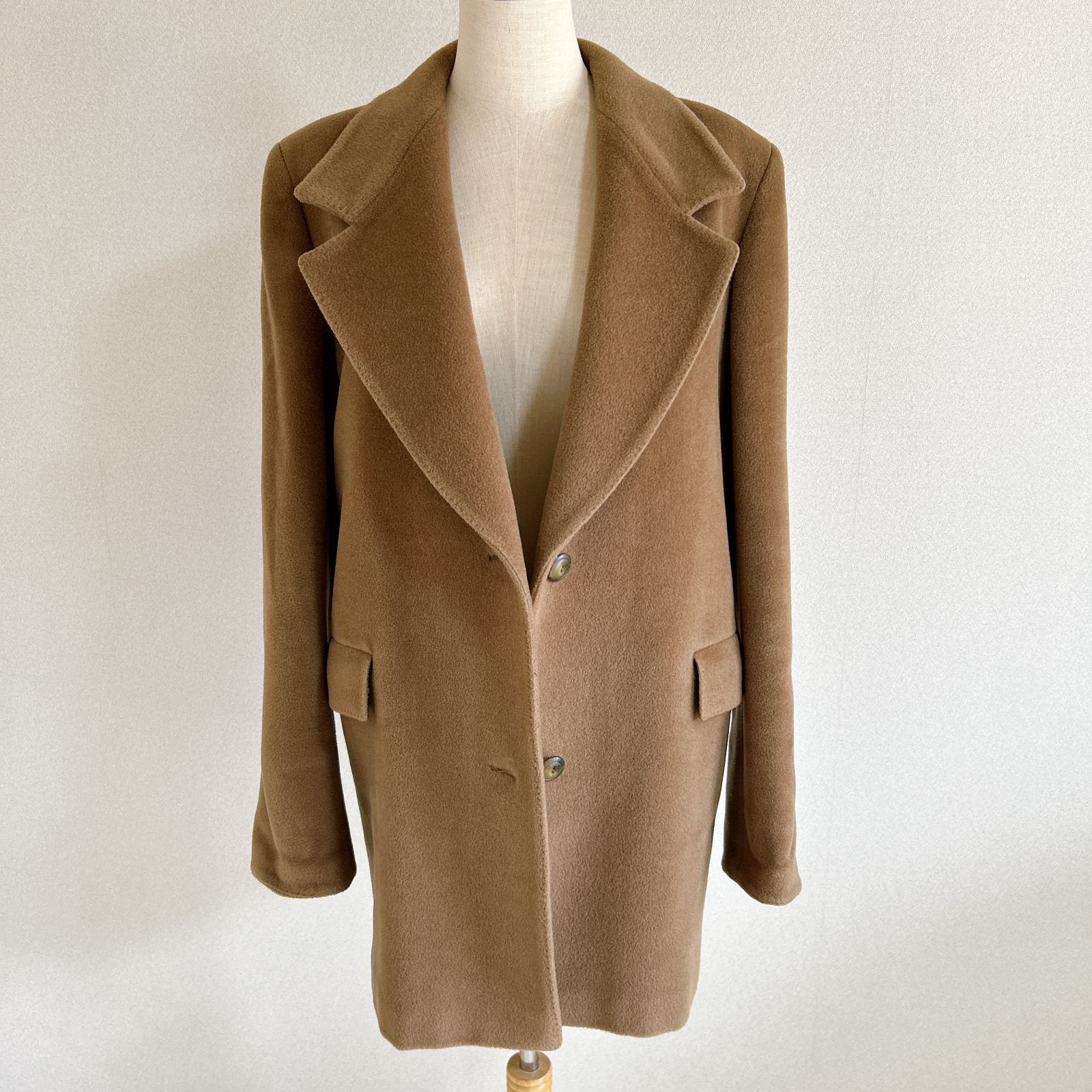 MISSONI DONNA ミッソーニ コート チェスターコート レディース ベージュ系 サイズ11号 M〜L 品 管理番号KKVTRRA90