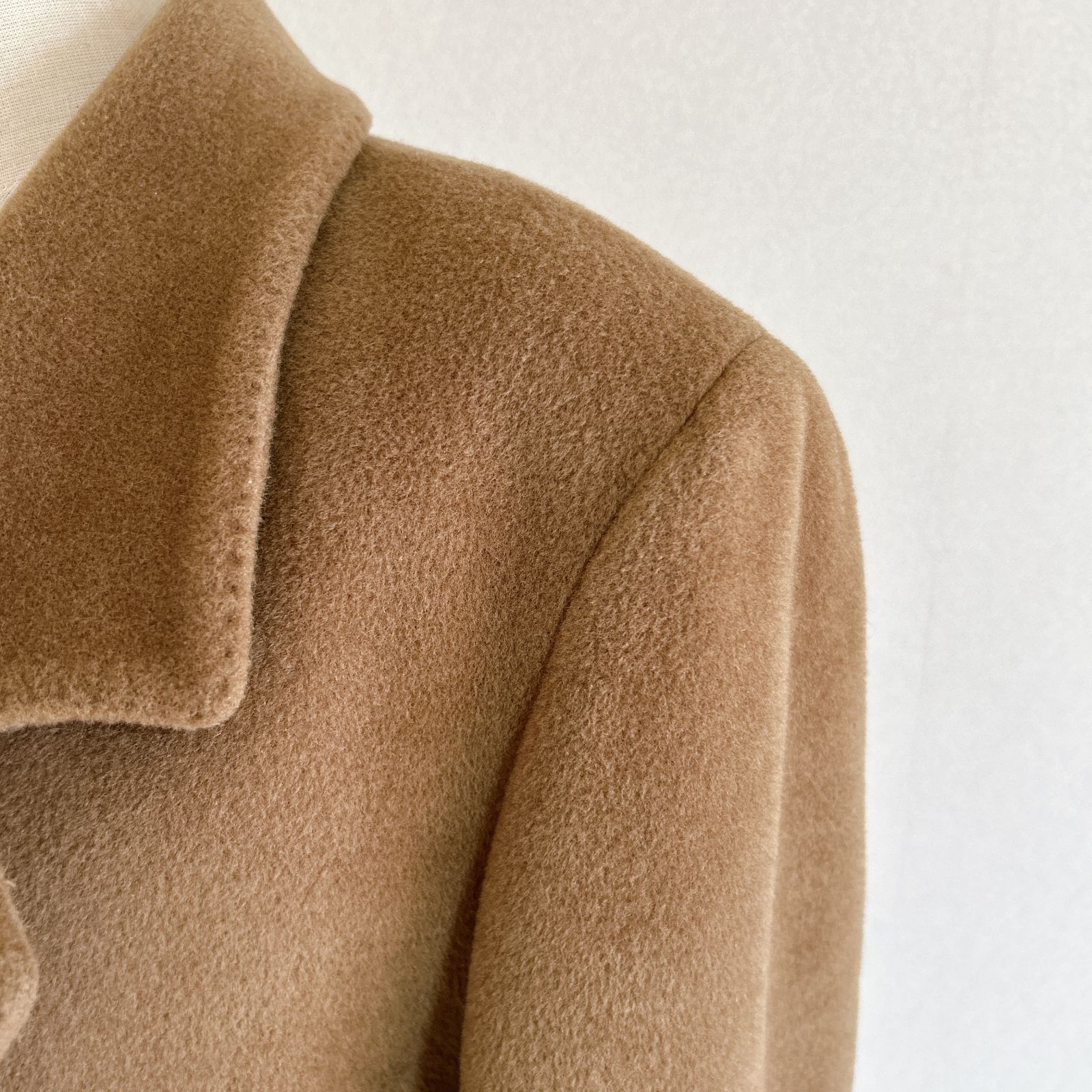 極美品】RULE bis 星の刺繍入り黒チェスターコート ロング 黒 L 襟の