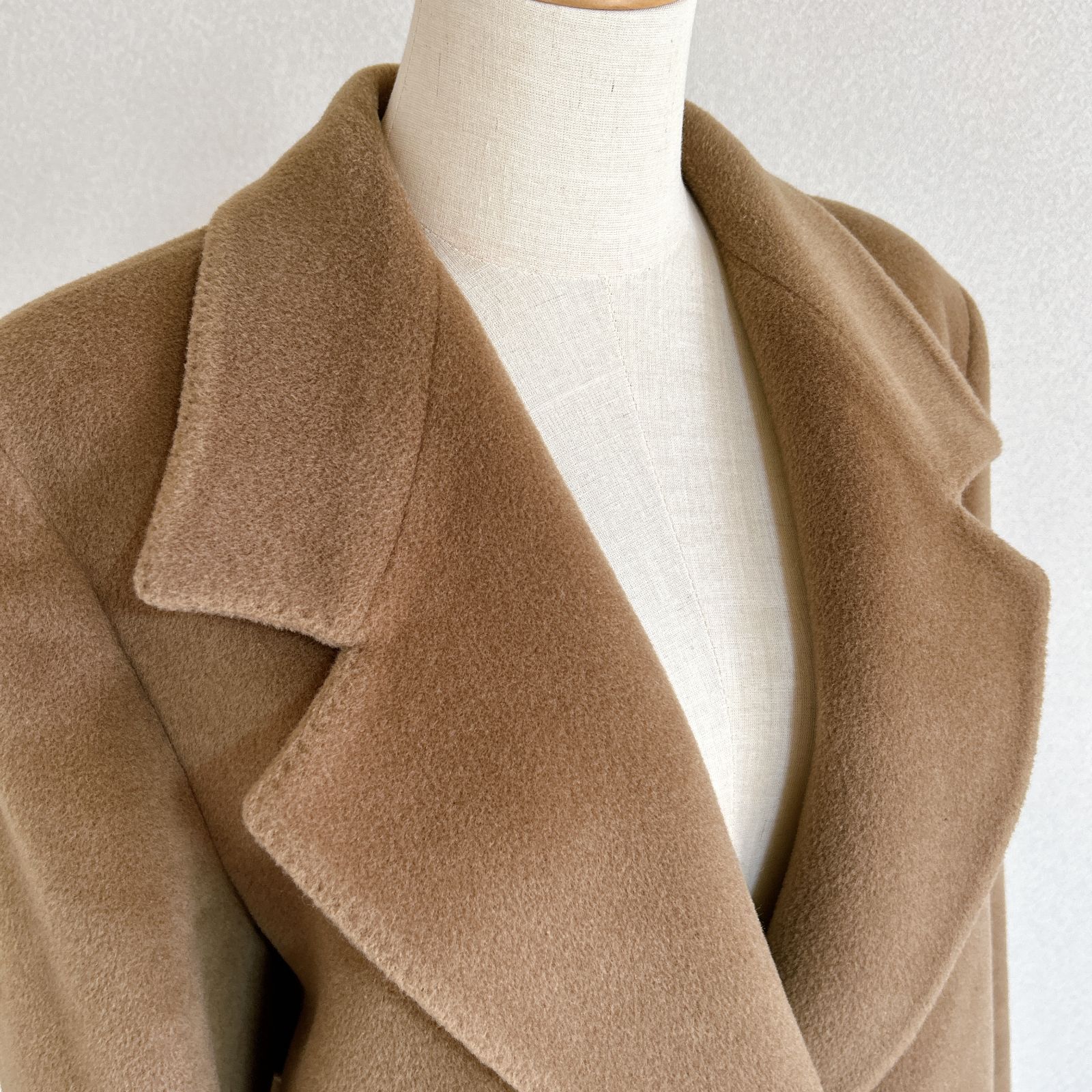 GALERIE VIE ウールダブルフェイス チェスターコート ベージュ 36