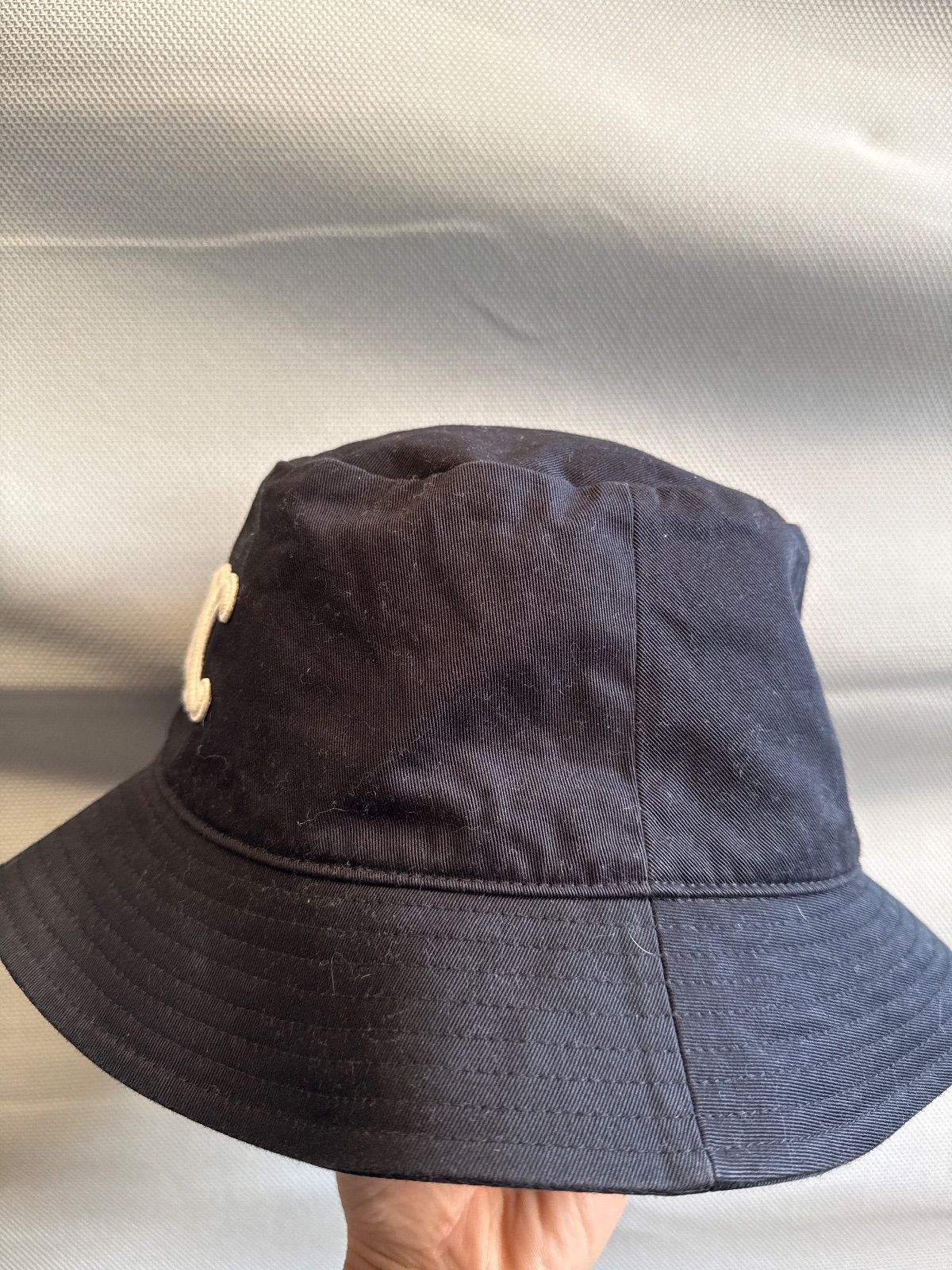 セリーヌ CELINE バケットハット トリオンフロゴ 刺繍 Lサイズ