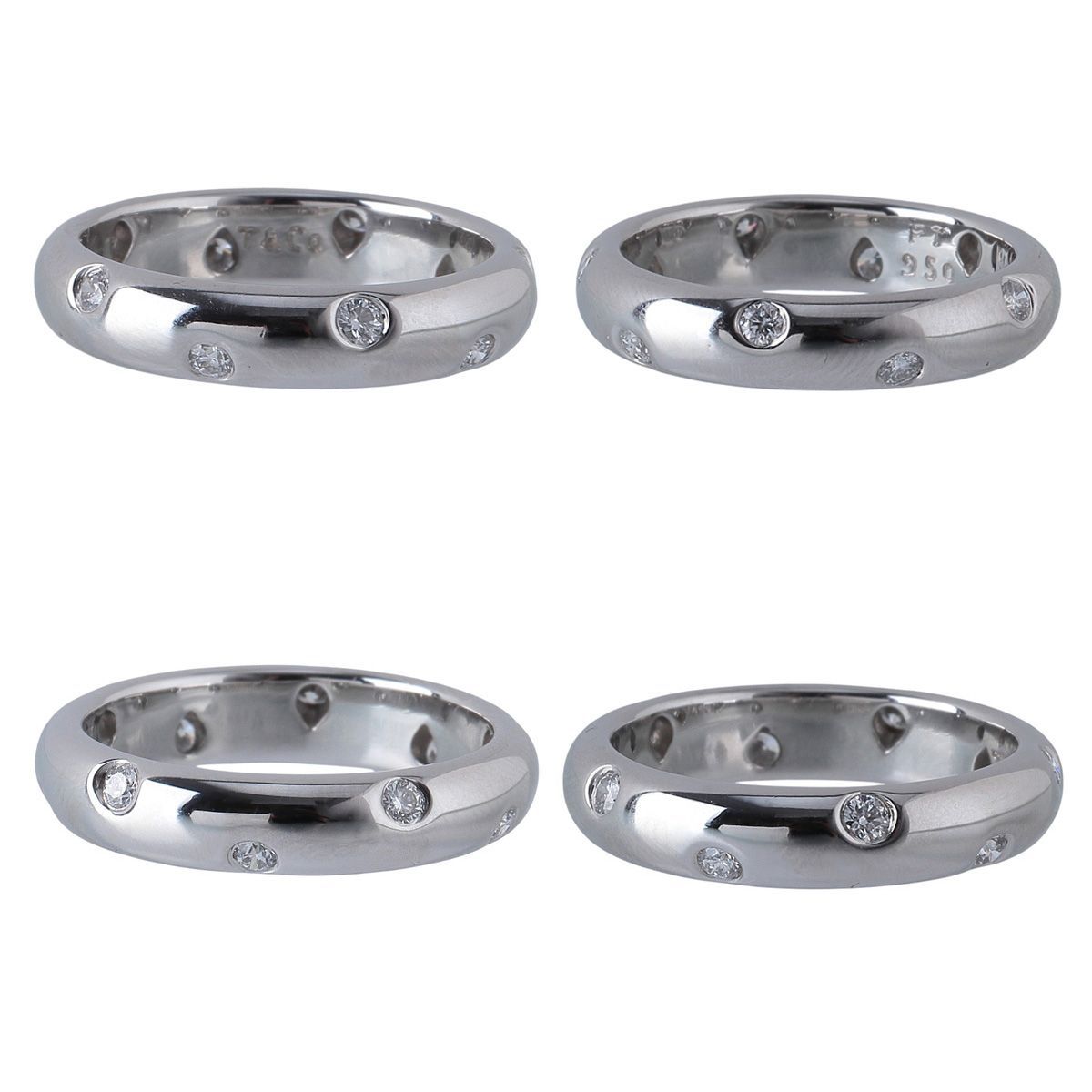 ティファニー ドッツ ダイヤ リング 10号 PT950 10ポイントダイヤ 仕上げ済 TIFFANY 23895