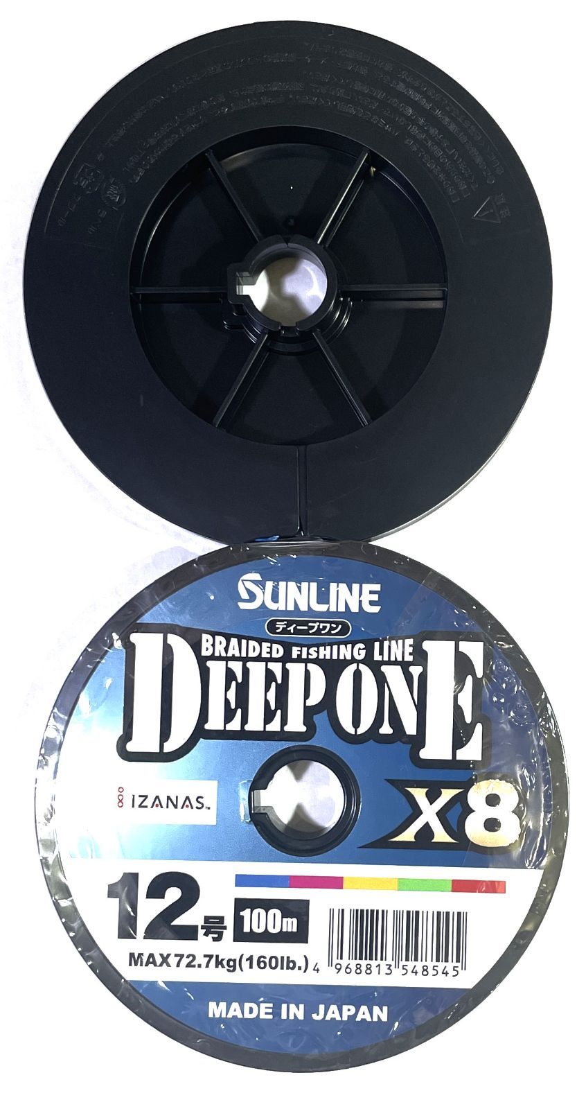 サンライン ディープワン X8 PEライン 12号 400m 8本撚りマルチカラー