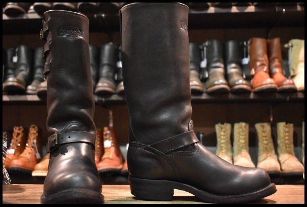 6.5 D 09年 WESCO ウエスコ カスタムボス ブラック 黒 12インチハイト ビブラム430シングル スチール無し ブーツ BOSS FJ 355