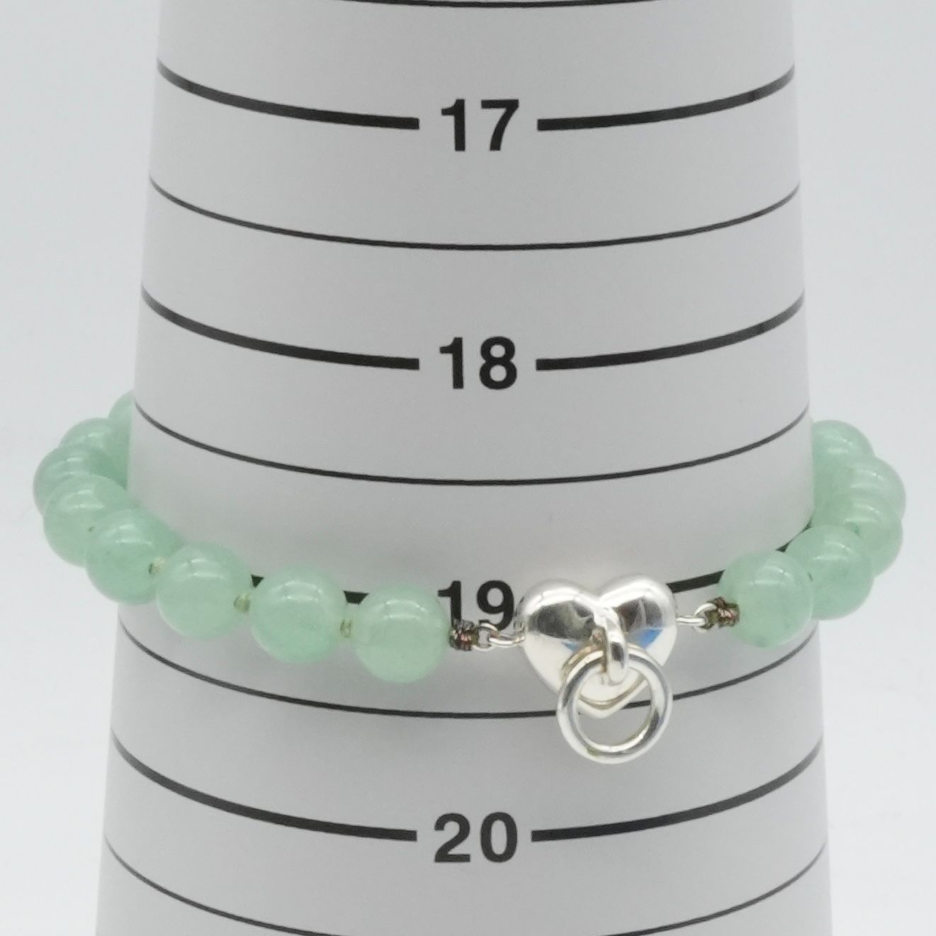 希少 ティファニー 翡翠 ハート ドアノッカー ブレスレット/25-1137S