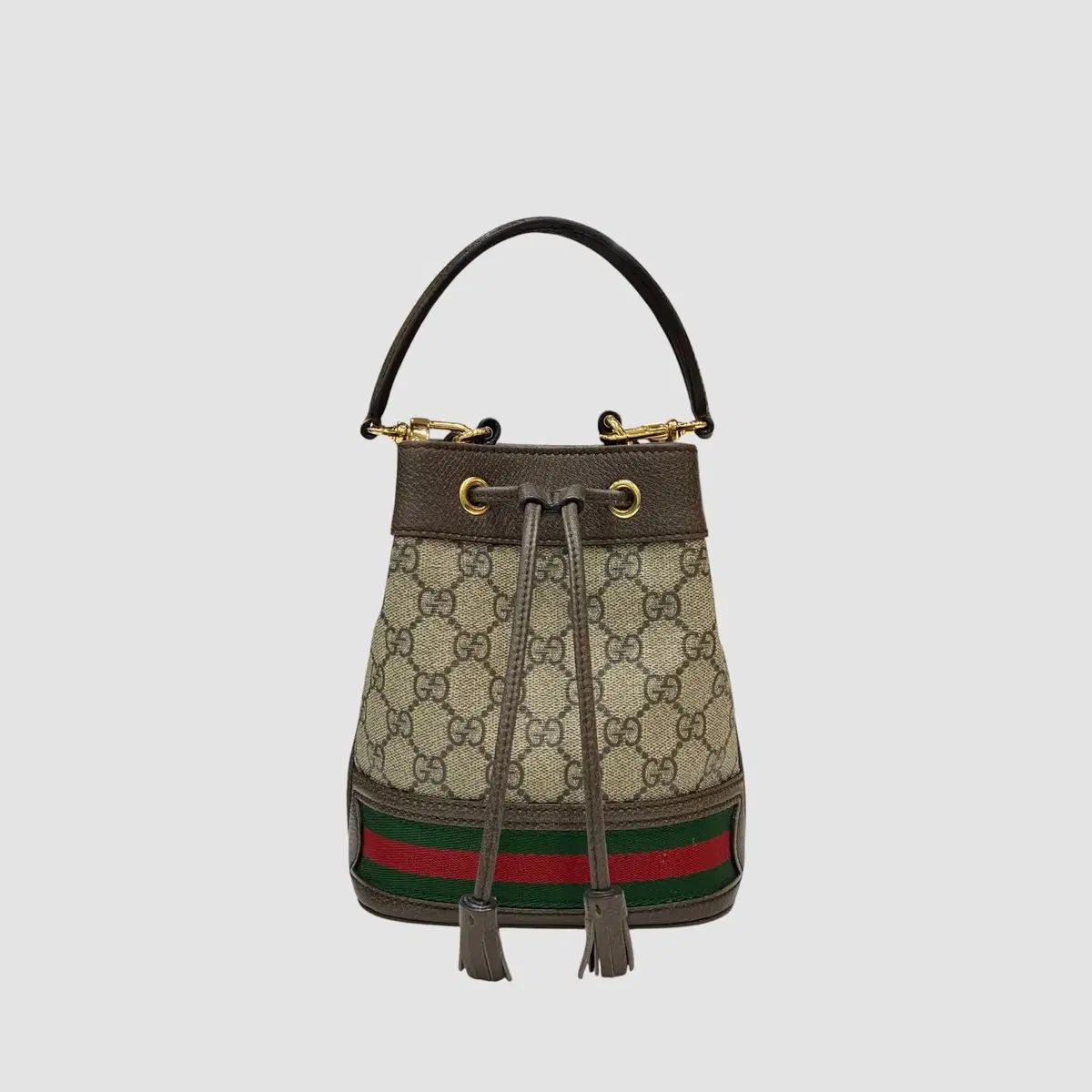 グッチ オフィディア GG ミニ バケットバッグ ベージュ ブラウン 550620