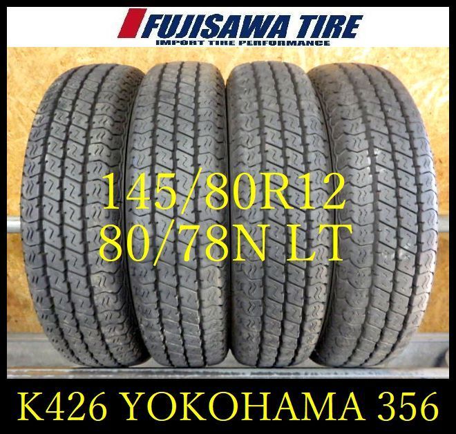 K 426 E 製造 約8部山 SUPER VAN 356 145 80 R 12 78 NLT 4本