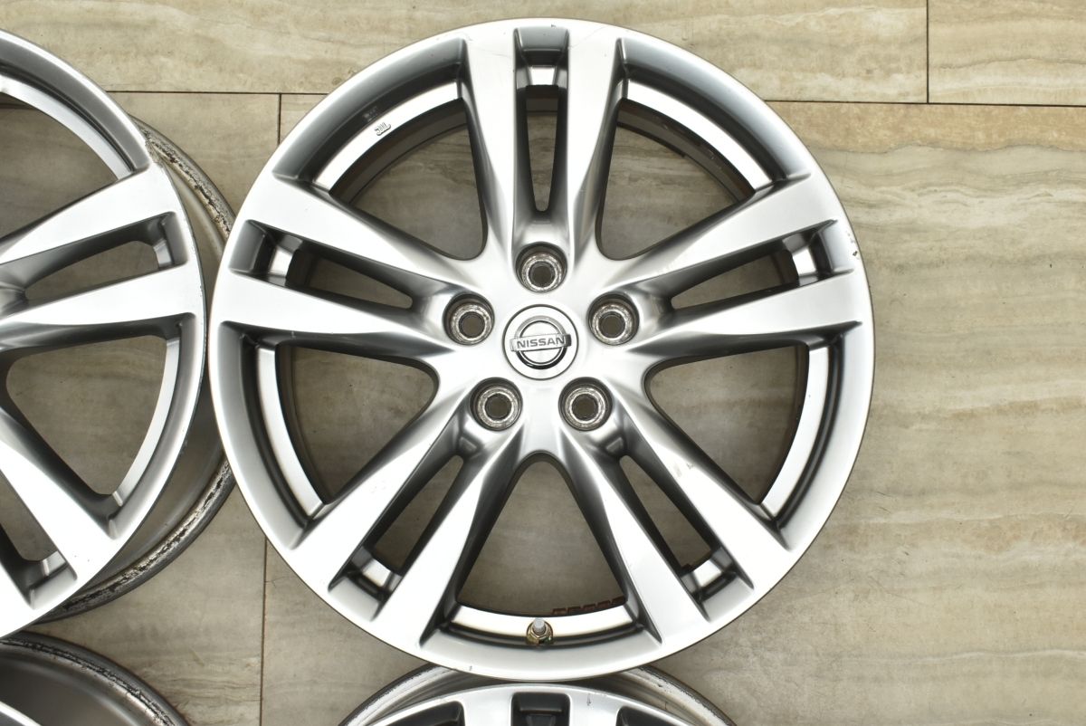  交換用に ニッサン E 52 エルグランド ハイウェイスター 18 in 7 5 J 55 PCD 114 3 4本セット エクストレイル 流用 ノーマル戻し 18インチ ホイール