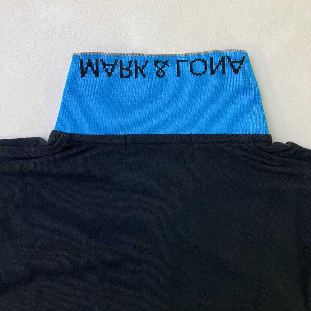 軽量の サイズ M MARK-LONA マークアンドロナ 半袖ポロシャツ ブラック系 240101538081 ゴルフウェア レディース ストスト