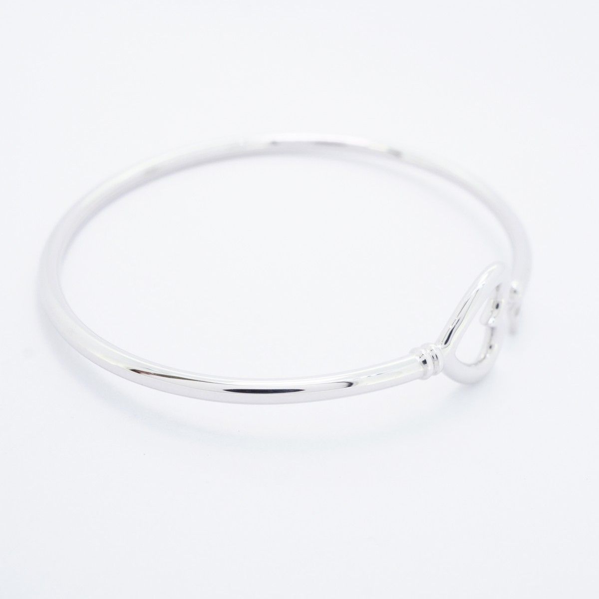 5jmb0618 ティファニー バングル ハートキー K18WG ホワイトゴールド レディース