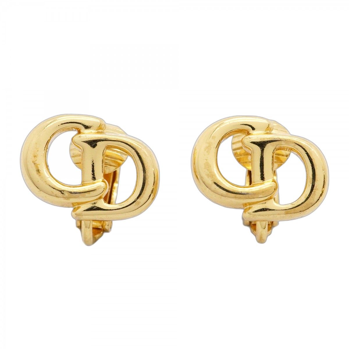 5jmb0623 クリスチャンディオール イヤリング CDロゴ GPメッキ ゴールド レディース