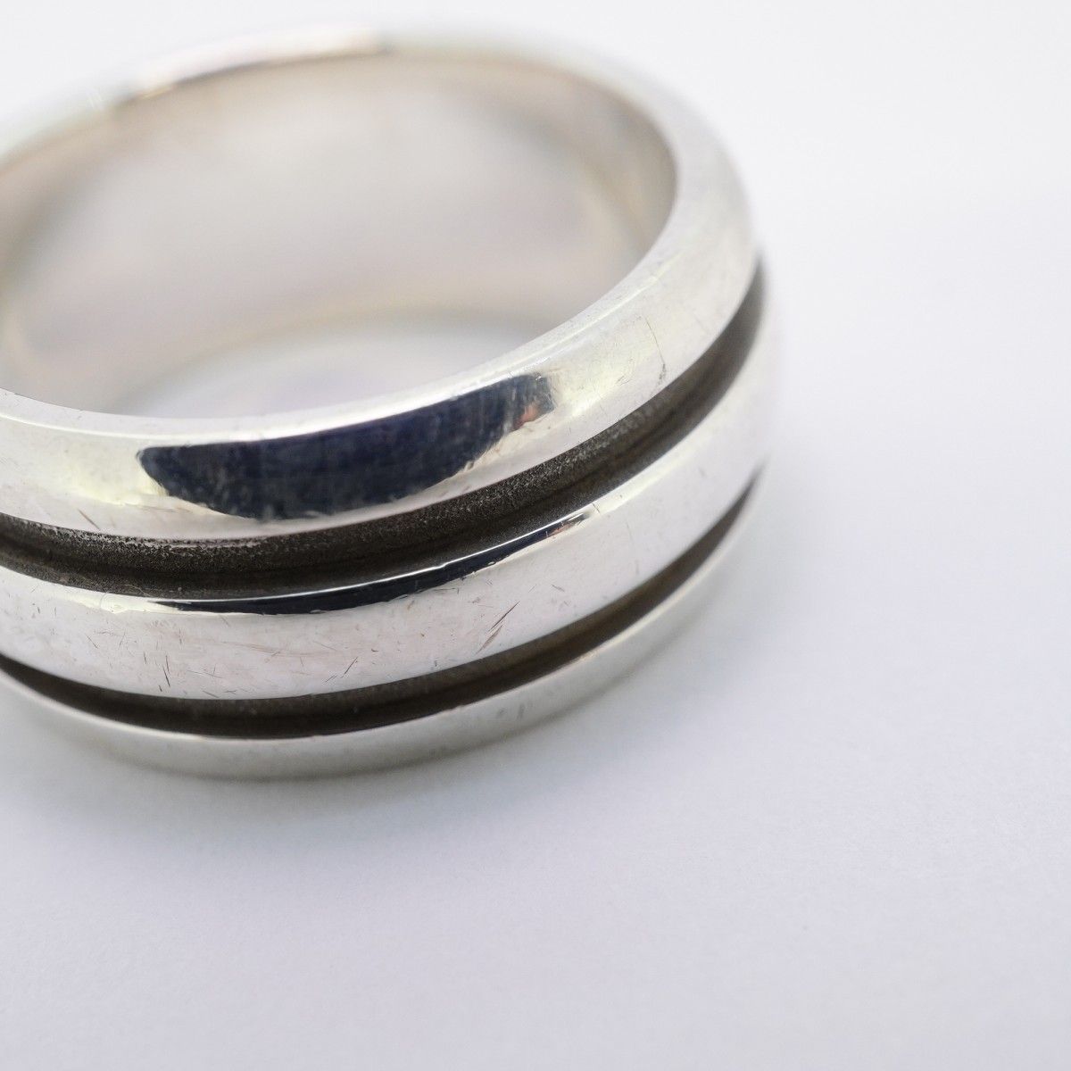 5jmb0632】ティファニー リング グルーブド/ダブルライン シルバー925