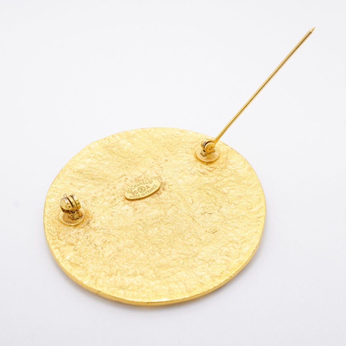 5jmb0634 シャネル ブローチ ヴィンテージ ココマーク 丸型 サークル GPメッキ ゴールド レディース FORTGASGNV_COM_BR