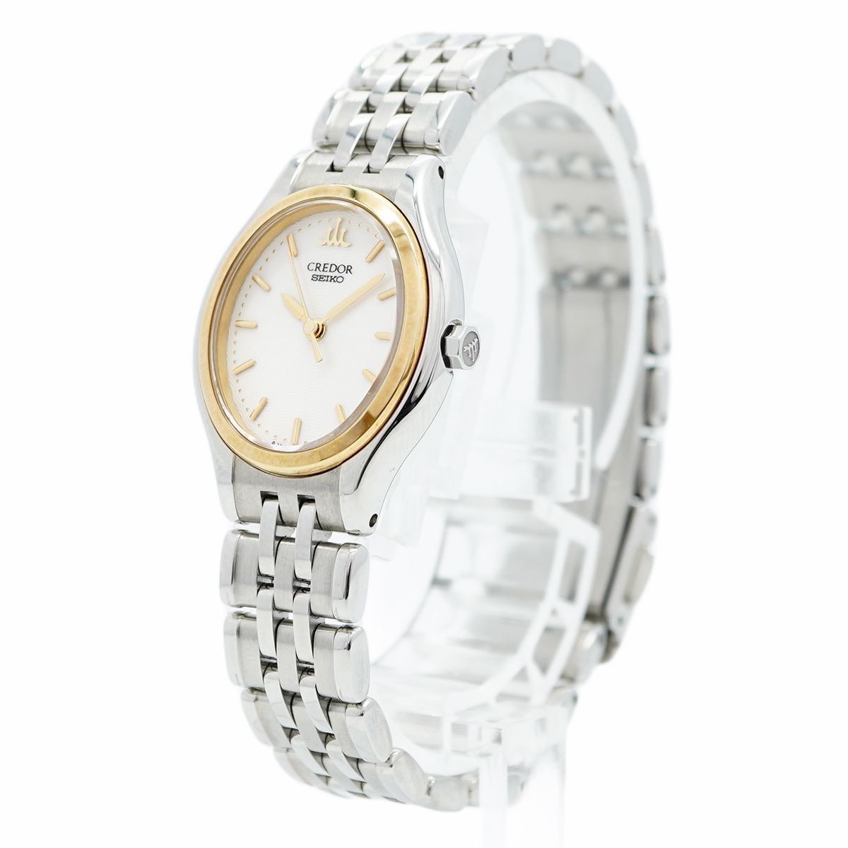 5wwo0007 セイコー クレドール 4J81-5A30 アイボリー文字盤 腕時計 レディース