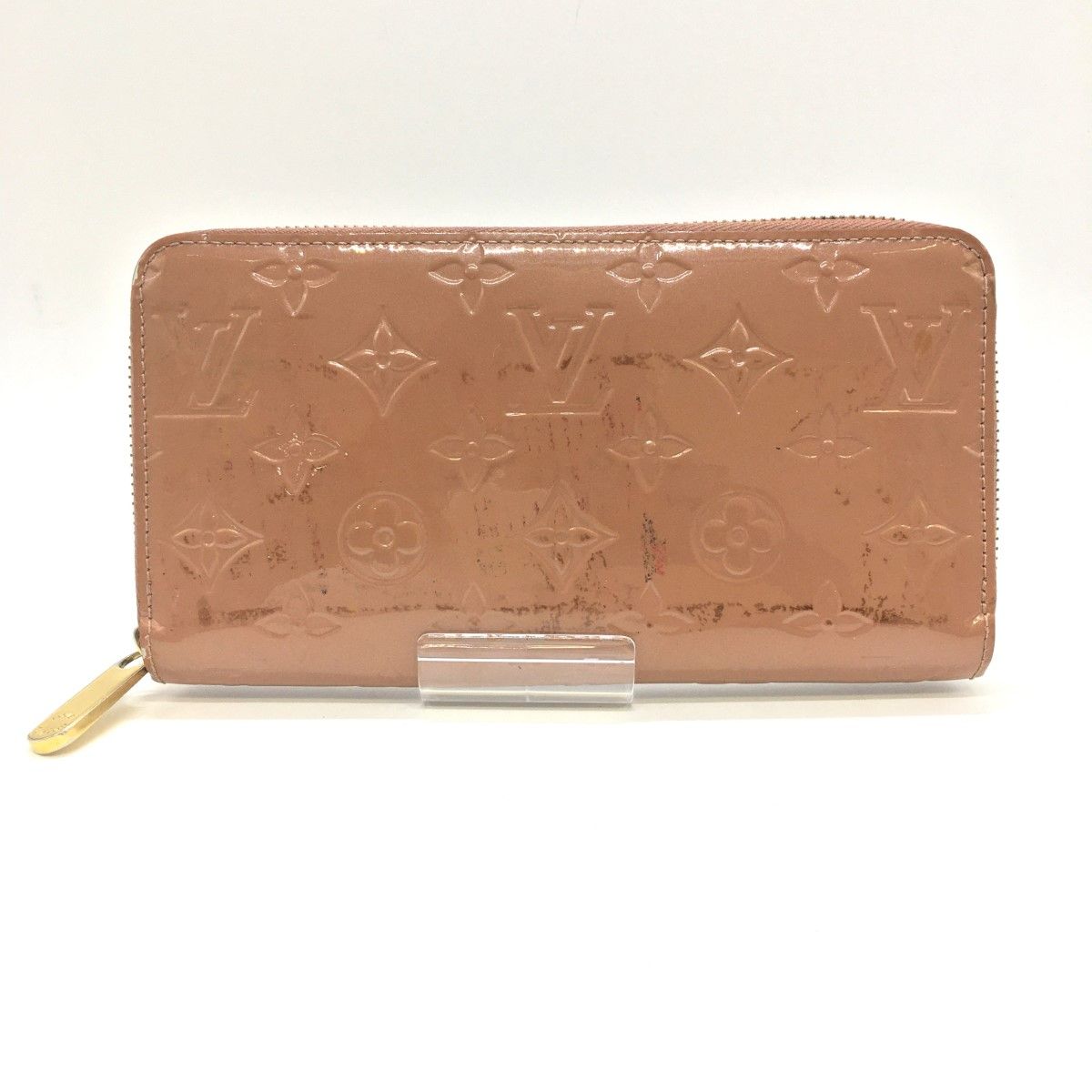 ◎◎LOUIS VUITTON ルイヴィトン ヴェルニ ジッピーウォレットローズヴェルール M91599 ベージュ