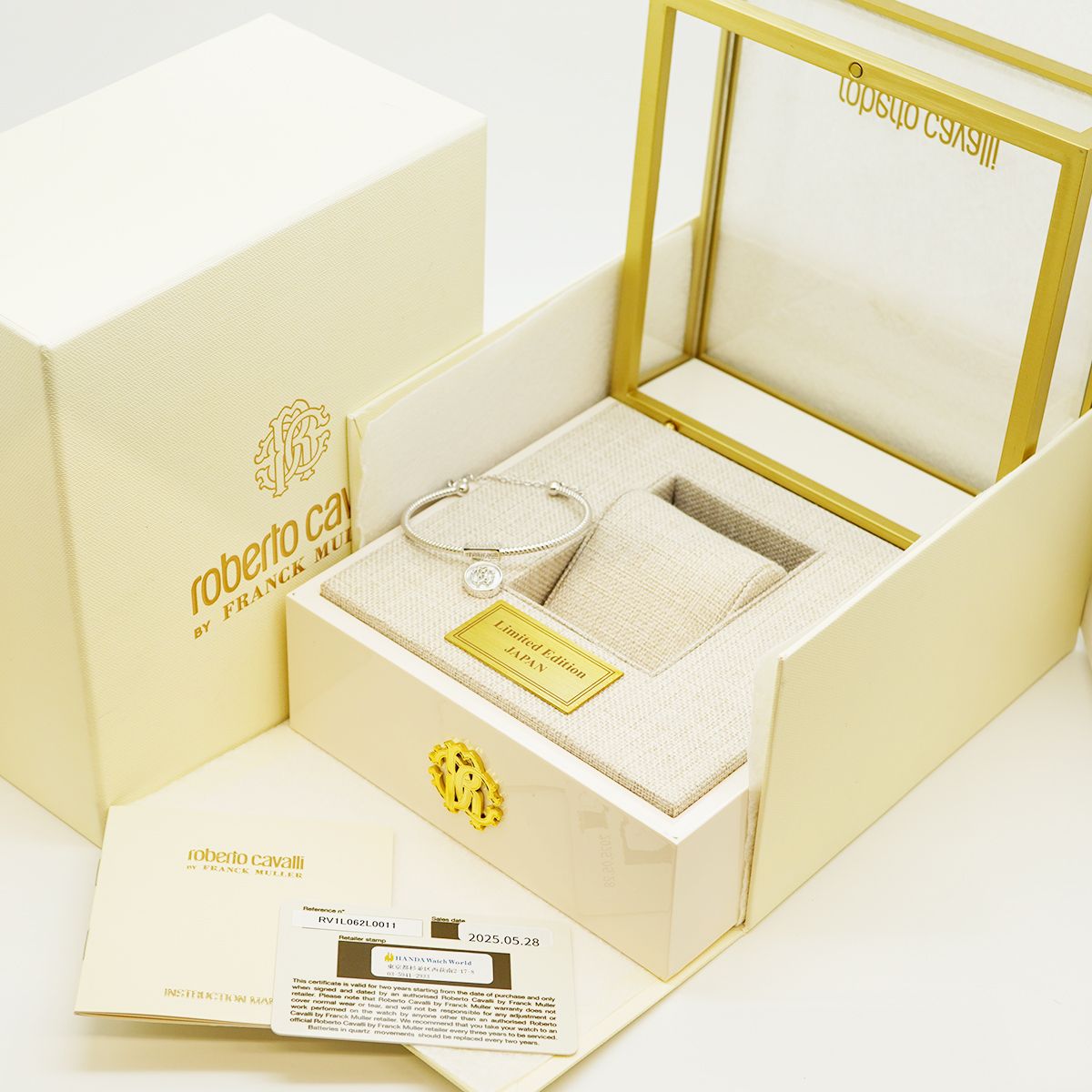 5wwo0020 ロベルト カヴァリ バイ フランク ミュラー RV1L062L0011 ネイビー文字盤 腕時計 ボーイズ