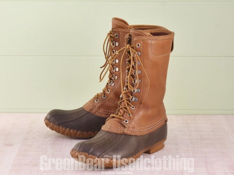 D028 L.L.Bean ビンテージ ビーンブーツ 裏地付き 茶 メンズ 8M 26cm