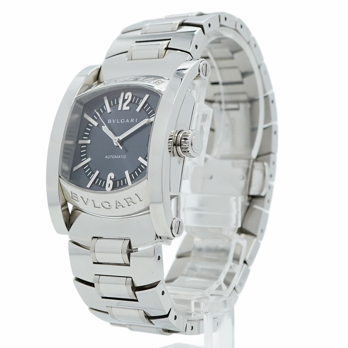 5wwo0026】ブルガリ アショーマ AA44S グレー文字盤【中古】腕時計  